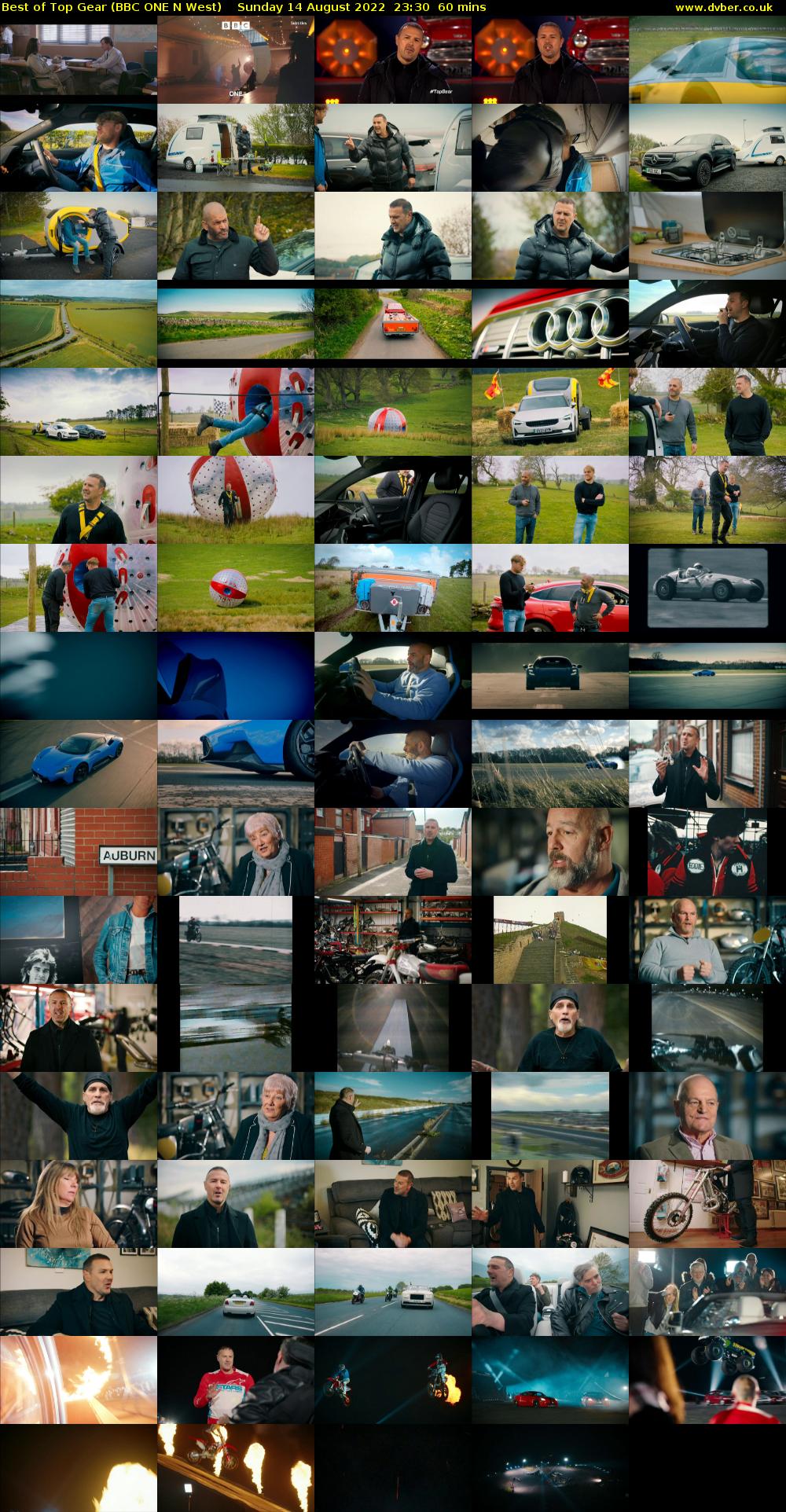 Best of Top Gear (BBC ONE N West) Sunday 14 August 2022 23:30 - 00:30