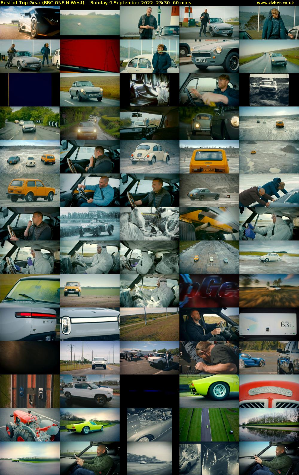 Best of Top Gear (BBC ONE N West) Sunday 4 September 2022 23:30 - 00:30