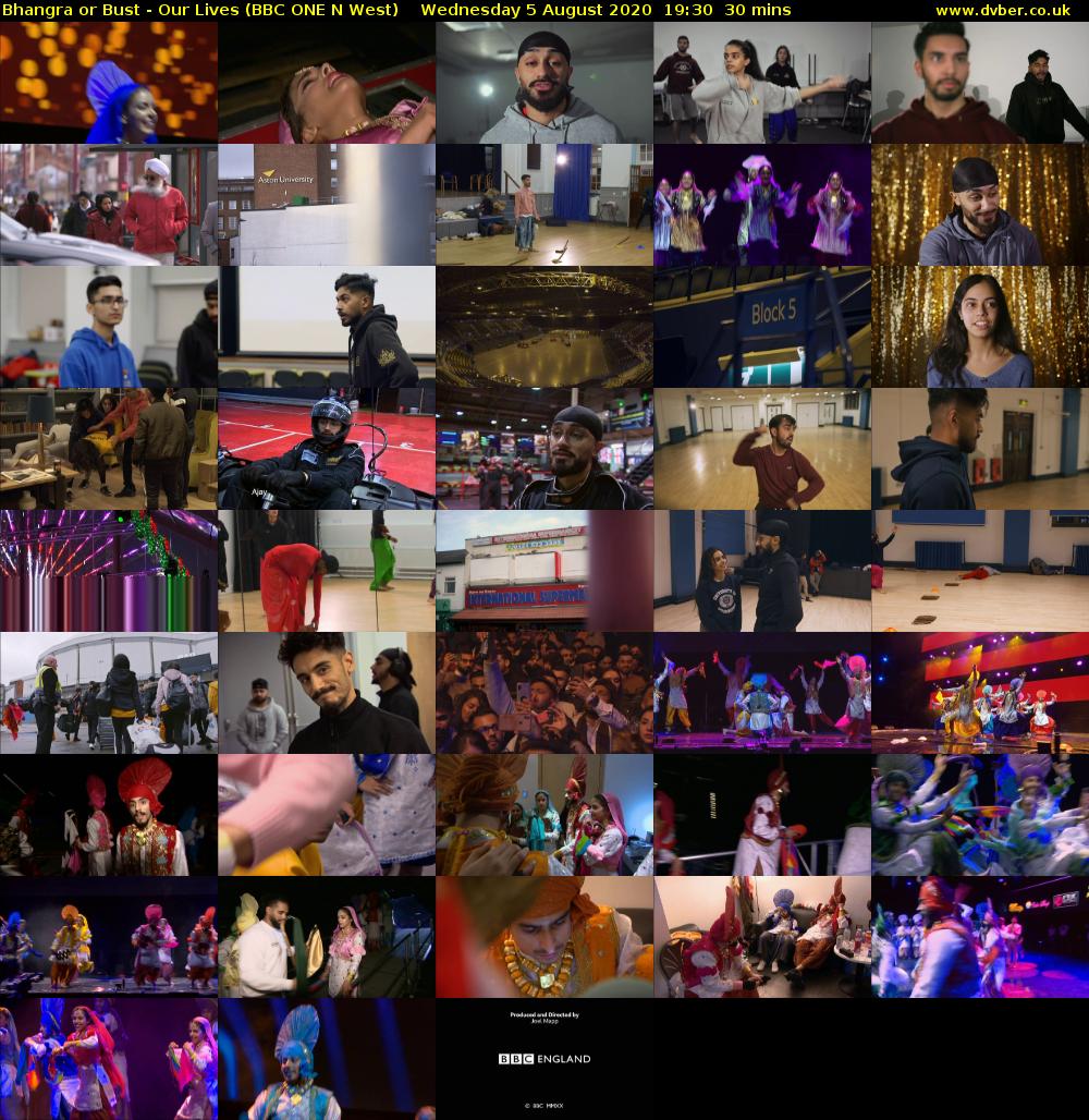 Bhangra or Bust - Our Lives (BBC ONE N West) Wednesday 5 August 2020 19:30 - 20:00