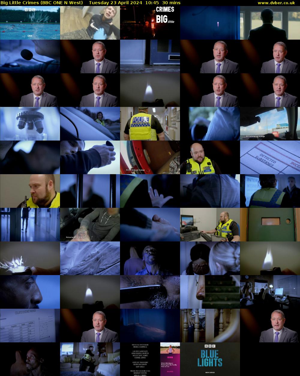 Big Little Crimes (BBC ONE N West) Tuesday 23 April 2024 10:45 - 11:15
