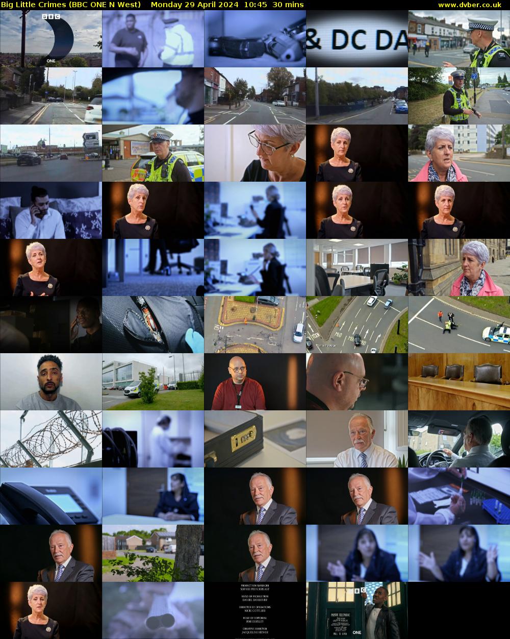 Big Little Crimes (BBC ONE N West) Monday 29 April 2024 10:45 - 11:15