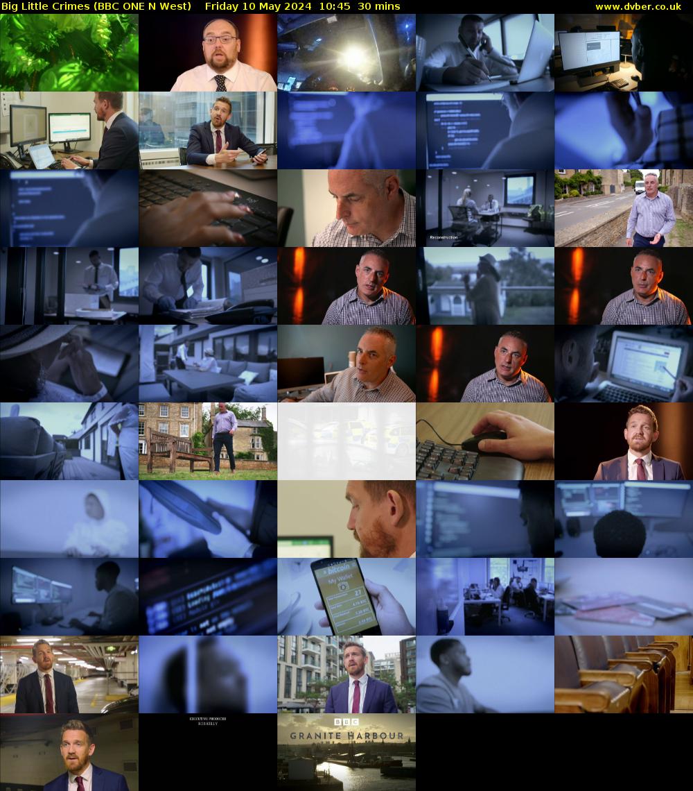 Big Little Crimes (BBC ONE N West) Friday 10 May 2024 10:45 - 11:15