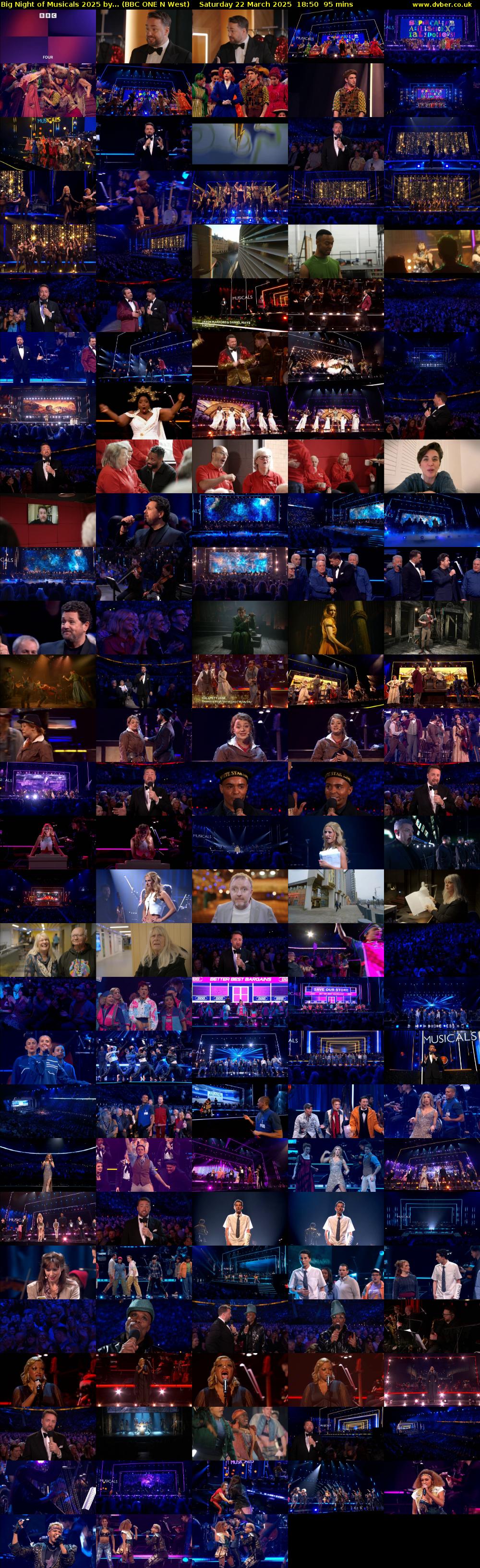 Big Night of Musicals 2025 by... (BBC ONE N West) Saturday 22 March 2025 18:50 - 20:25