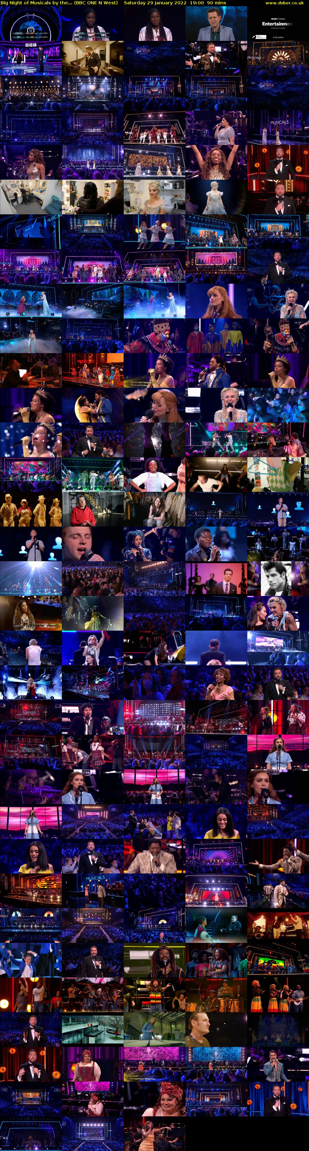 Big Night of Musicals by the... (BBC ONE N West) Saturday 29 January 2022 19:00 - 20:30