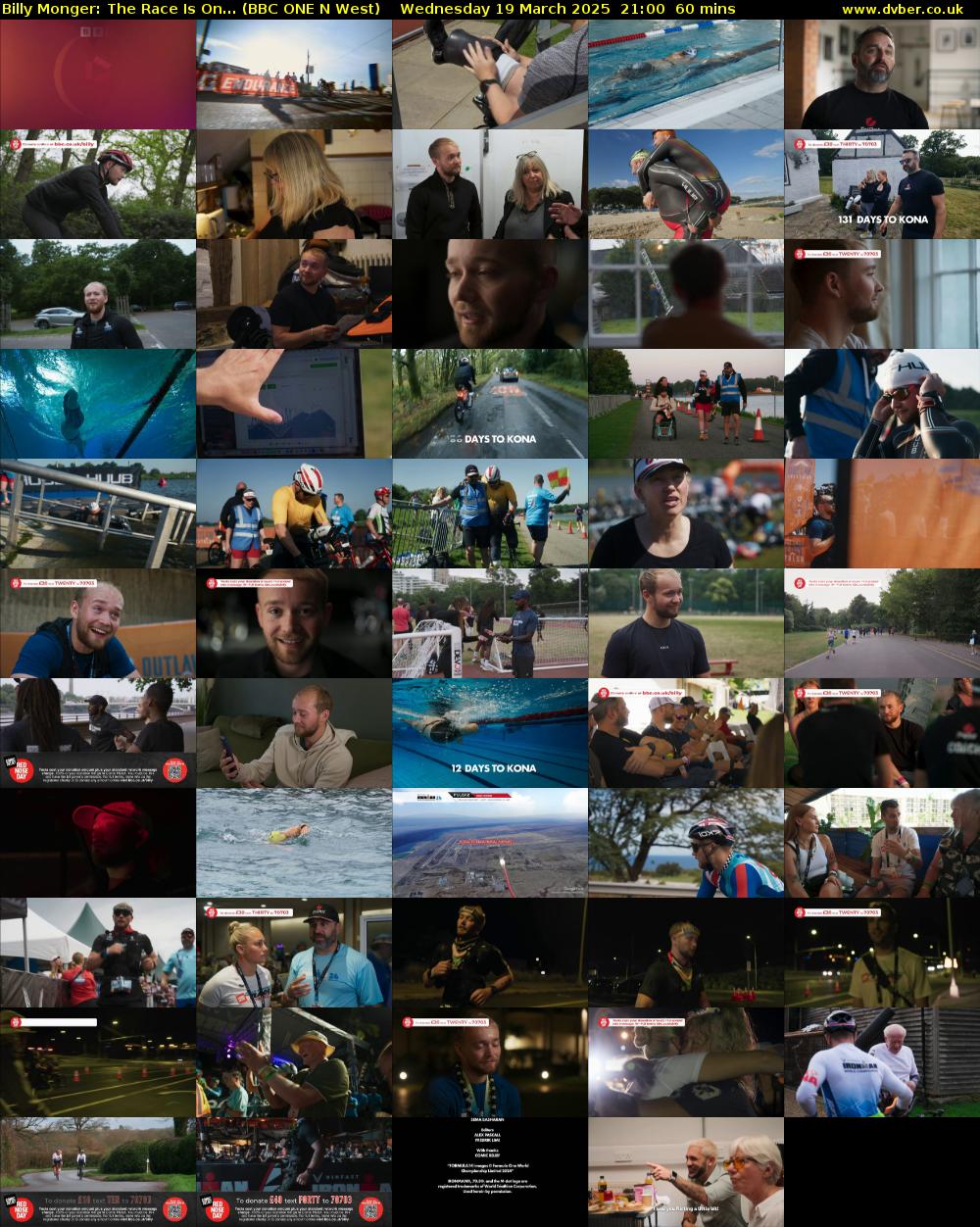 Billy Monger: The Race Is On... (BBC ONE N West) Wednesday 19 March 2025 21:00 - 22:00