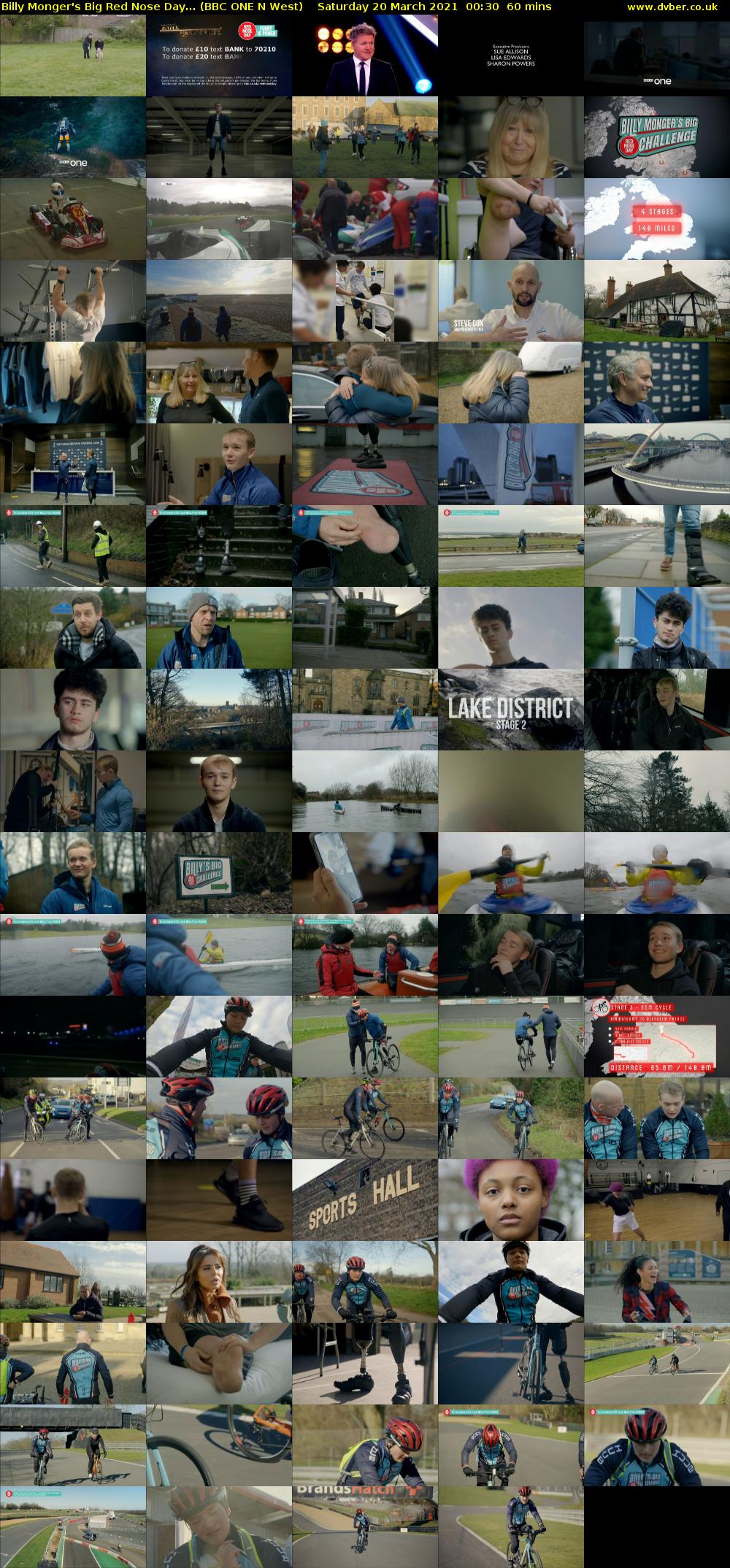 Billy Monger's Big Red Nose Day... (BBC ONE N West) Saturday 20 March 2021 00:30 - 01:30