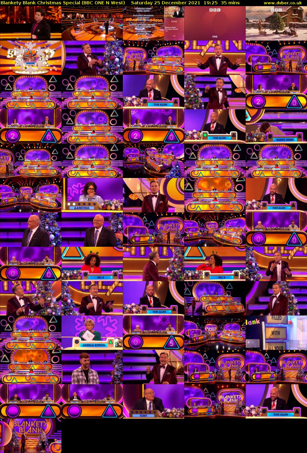 Blankety Blank Christmas Special (BBC ONE N West) Saturday 25 December 2021 19:25 - 20:00