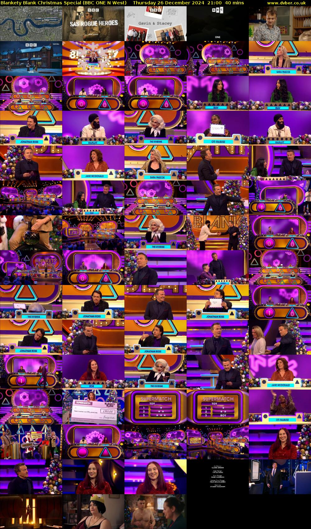 Blankety Blank Christmas Special (BBC ONE N West) Thursday 26 December 2024 21:00 - 21:40