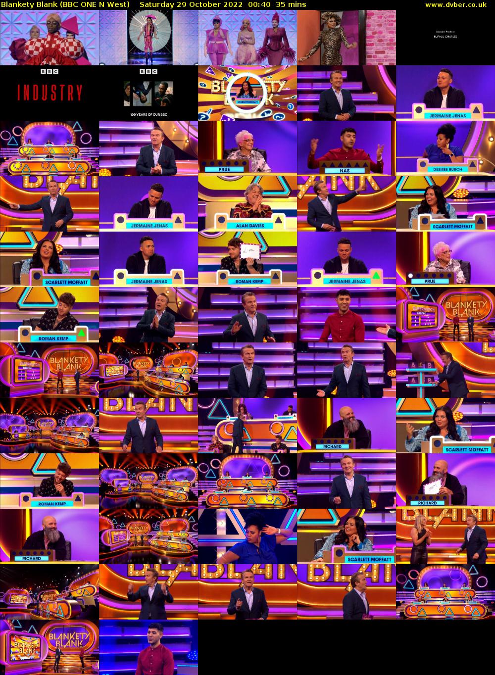 Blankety Blank (BBC ONE N West) Saturday 29 October 2022 00:40 - 01:15