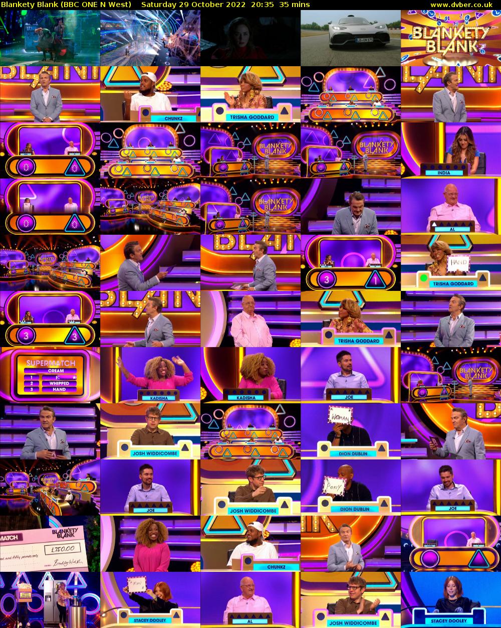 Blankety Blank (BBC ONE N West) Saturday 29 October 2022 20:35 - 21:10