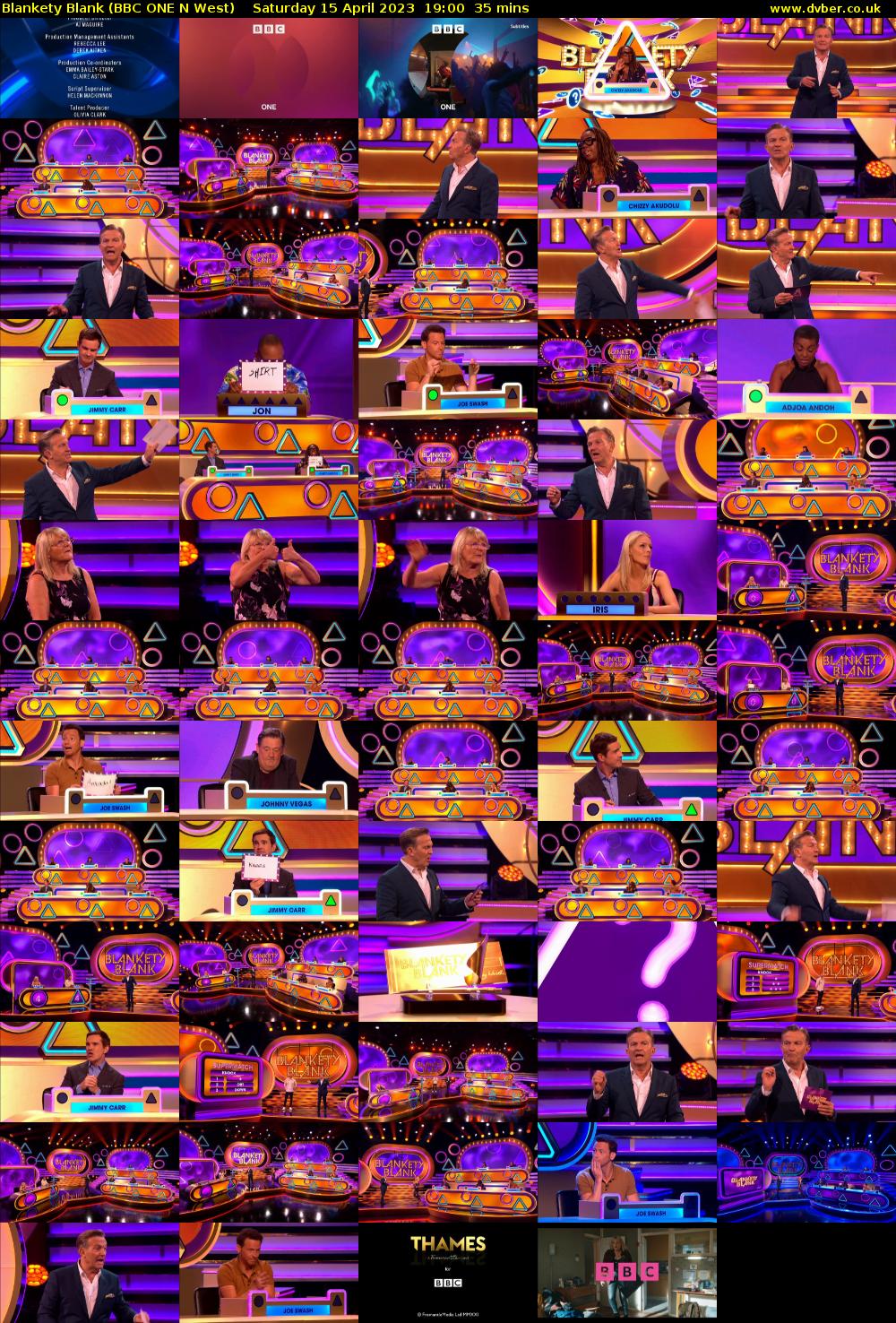 Blankety Blank (BBC ONE N West) Saturday 15 April 2023 19:00 - 19:35