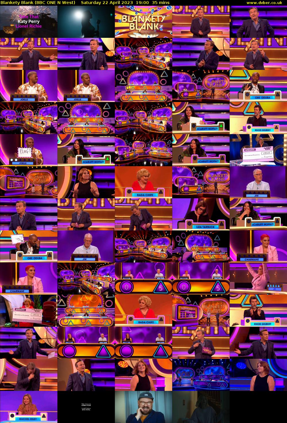 Blankety Blank (BBC ONE N West) Saturday 22 April 2023 19:00 - 19:35