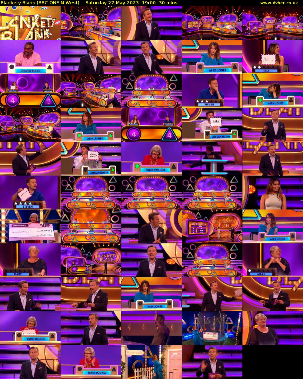 Blankety Blank (BBC ONE N West) Saturday 27 May 2023 19:00 - 19:30