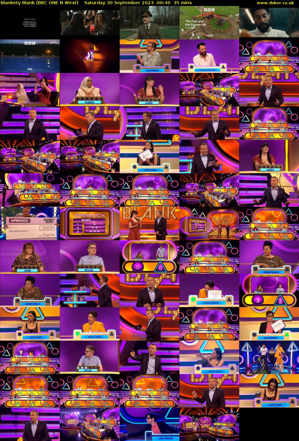 Blankety Blank (BBC ONE N West) Saturday 30 September 2023 00:40 - 01:15