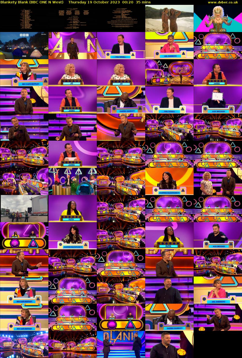 Blankety Blank (BBC ONE N West) Thursday 19 October 2023 00:20 - 00:55