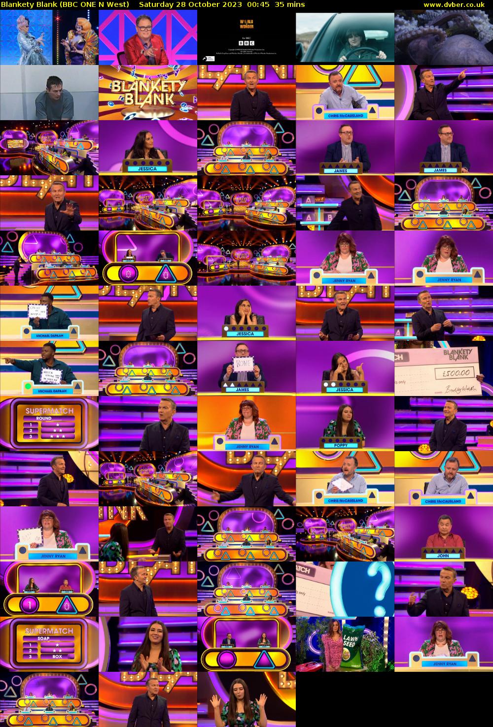 Blankety Blank (BBC ONE N West) Saturday 28 October 2023 00:45 - 01:20