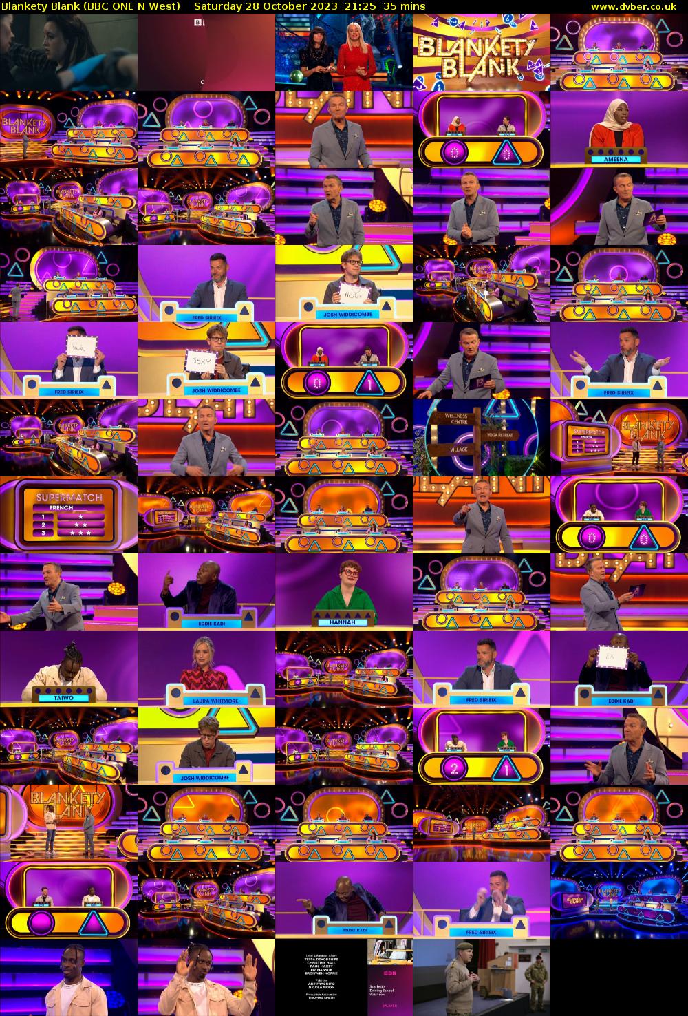 Blankety Blank (BBC ONE N West) Saturday 28 October 2023 21:25 - 22:00