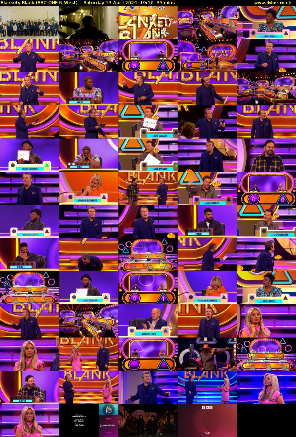 Blankety Blank (BBC ONE N West) Saturday 13 April 2024 19:10 - 19:45