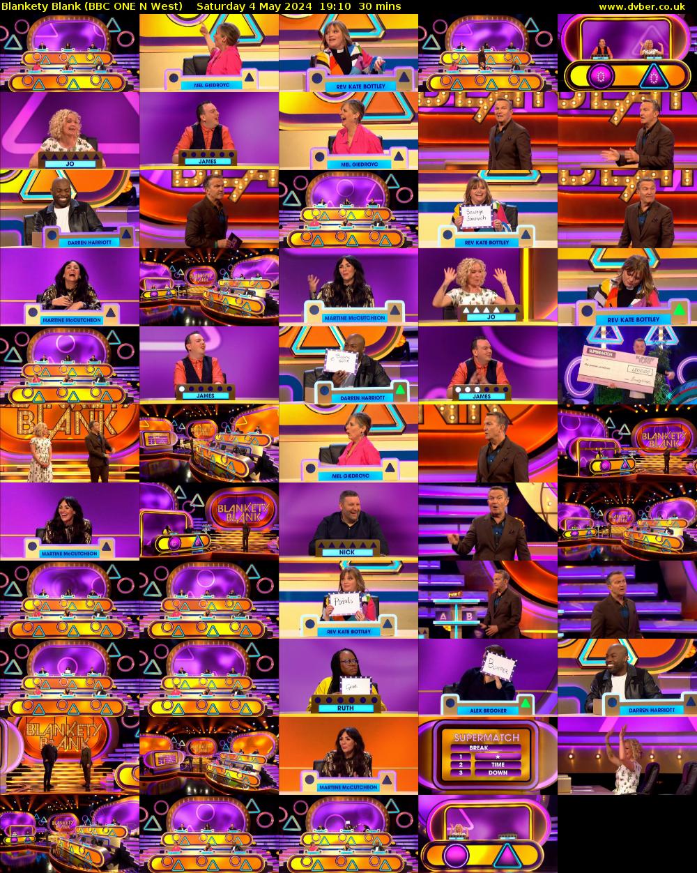 Blankety Blank (BBC ONE N West) Saturday 4 May 2024 19:10 - 19:40