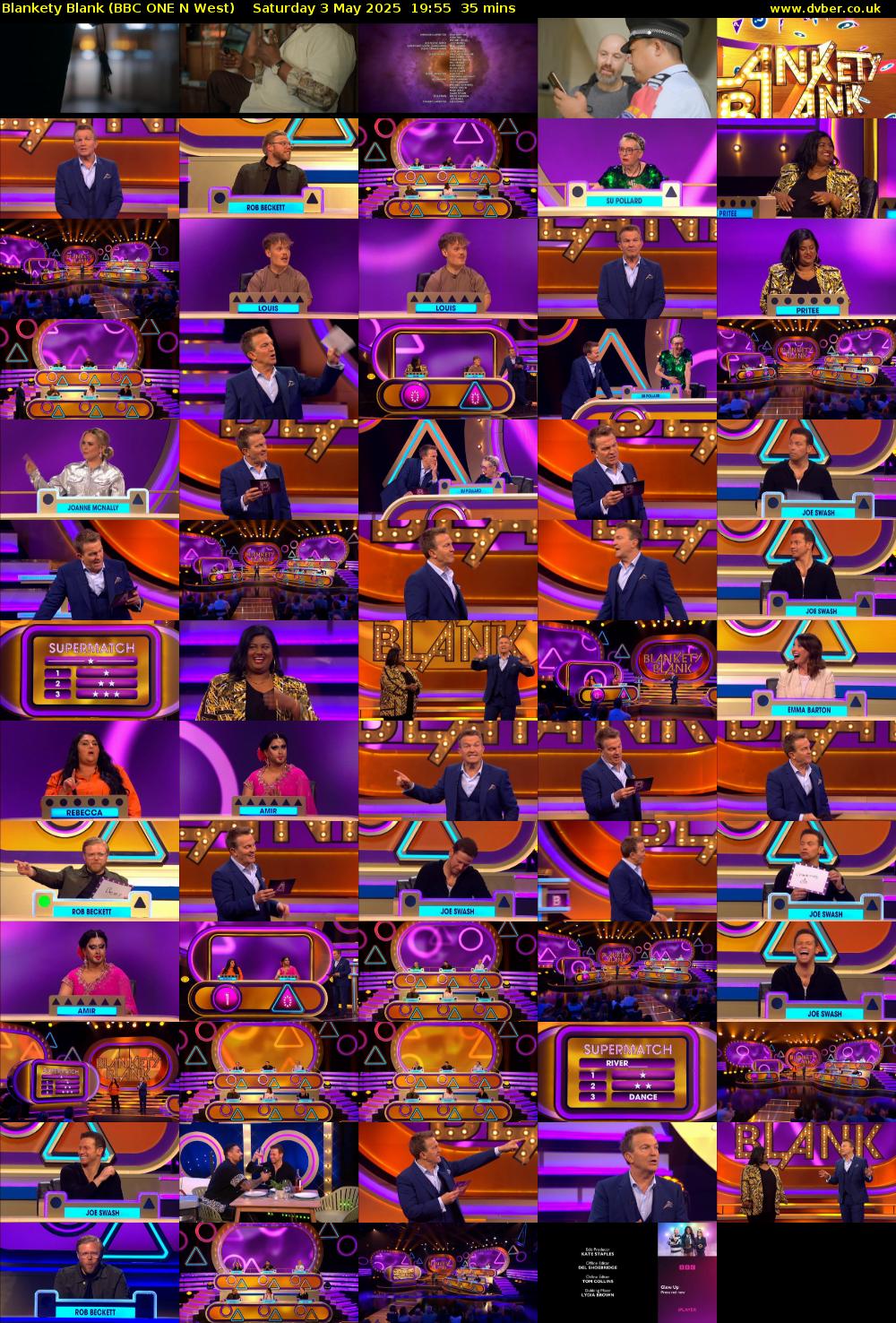 Blankety Blank (BBC ONE N West) Saturday 3 May 2025 19:55 - 20:30
