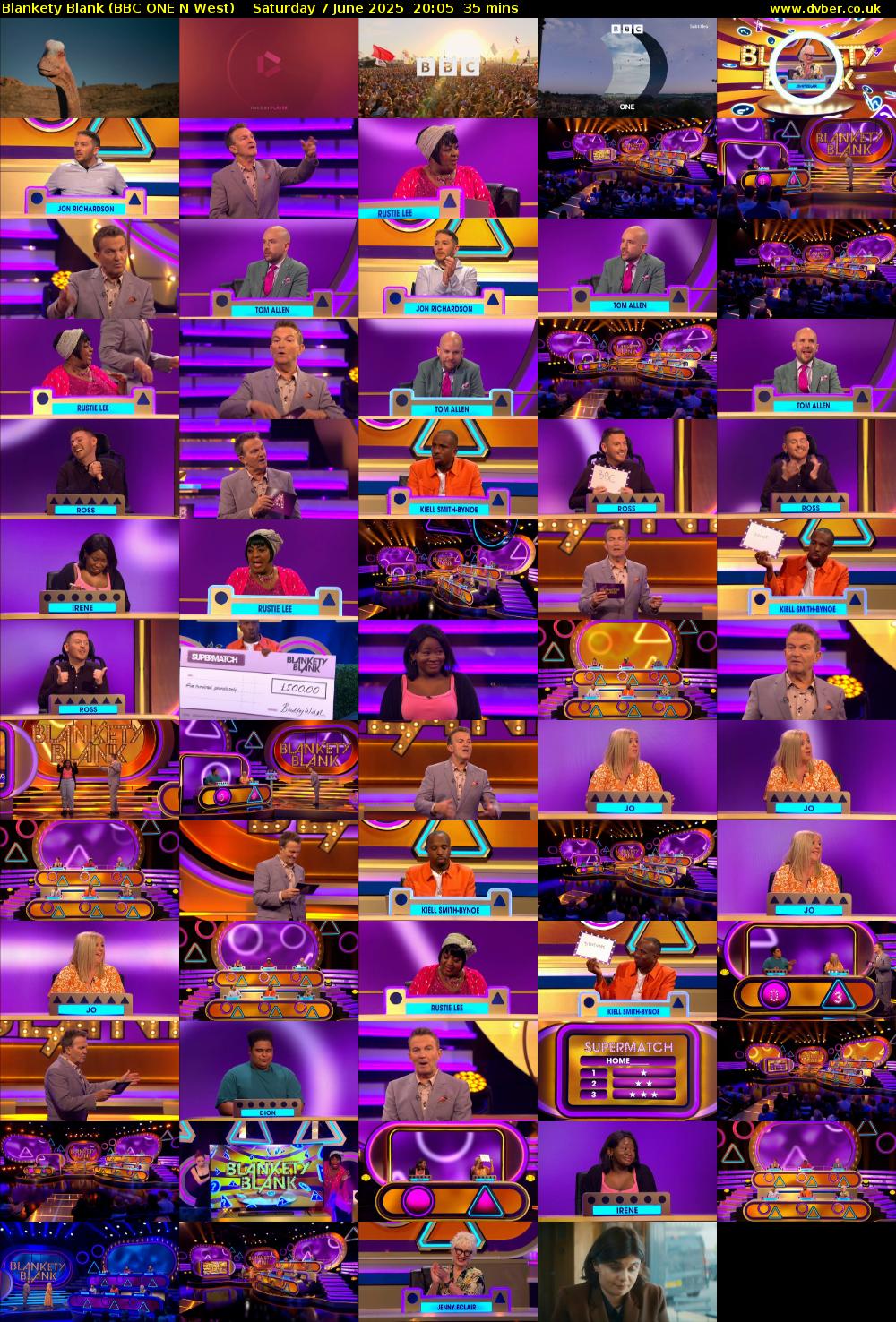 Blankety Blank (BBC ONE N West) Saturday 7 June 2025 20:05 - 20:40