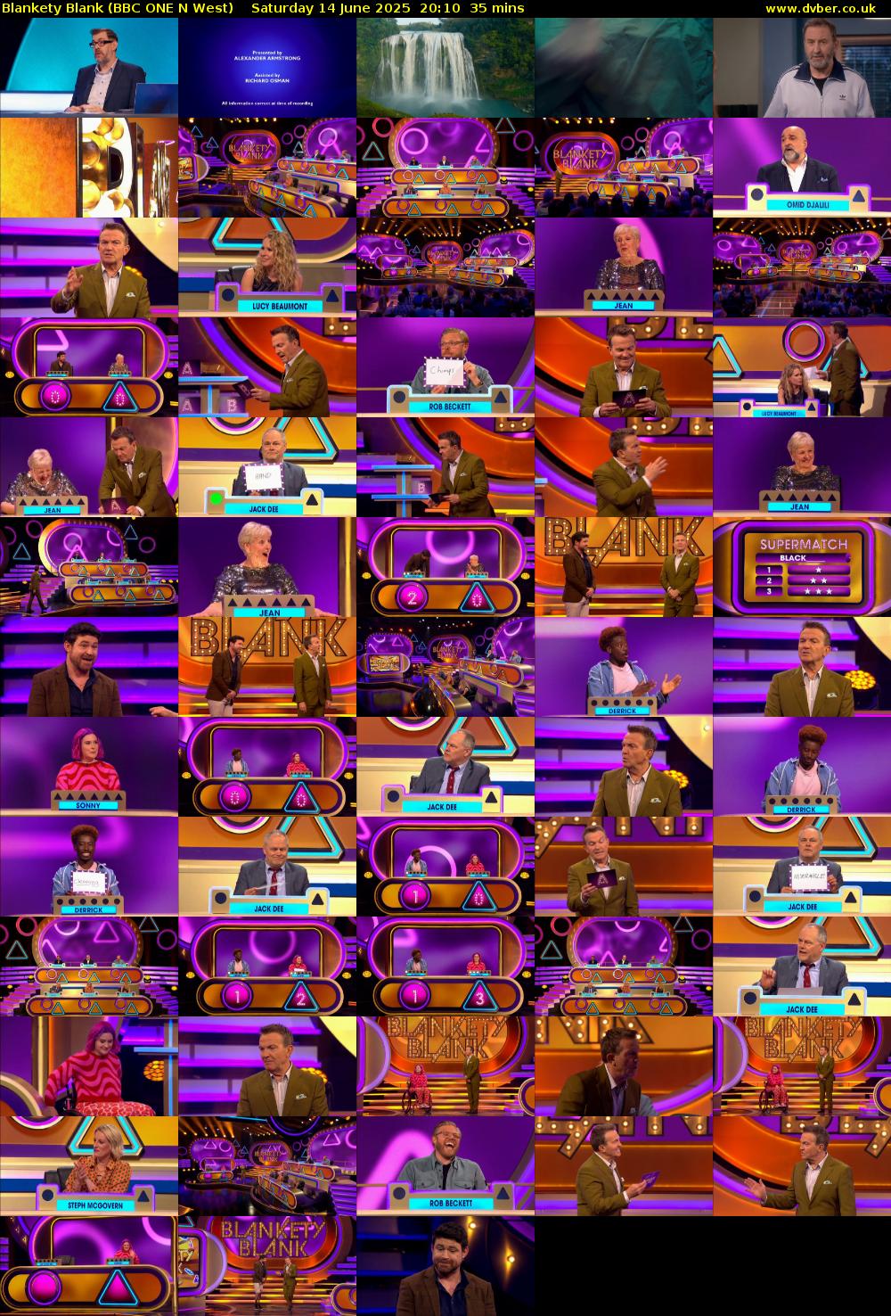 Blankety Blank (BBC ONE N West) Saturday 14 June 2025 20:10 - 20:45