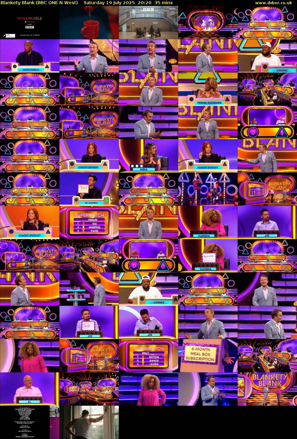 Blankety Blank (BBC ONE N West) Saturday 19 July 2025 20:20 - 20:55