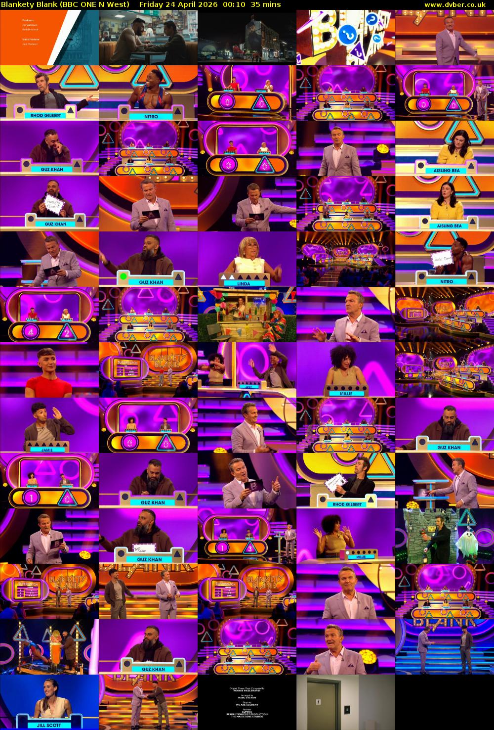 Blankety Blank (BBC ONE N West) Friday 24 April 2026 00:10 - 00:45