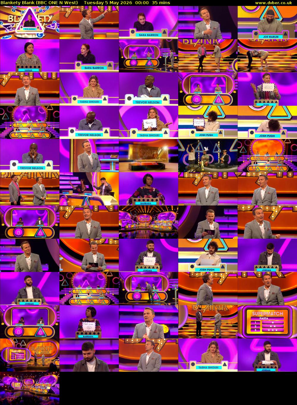 Blankety Blank (BBC ONE N West) Tuesday 5 May 2026 00:00 - 00:35