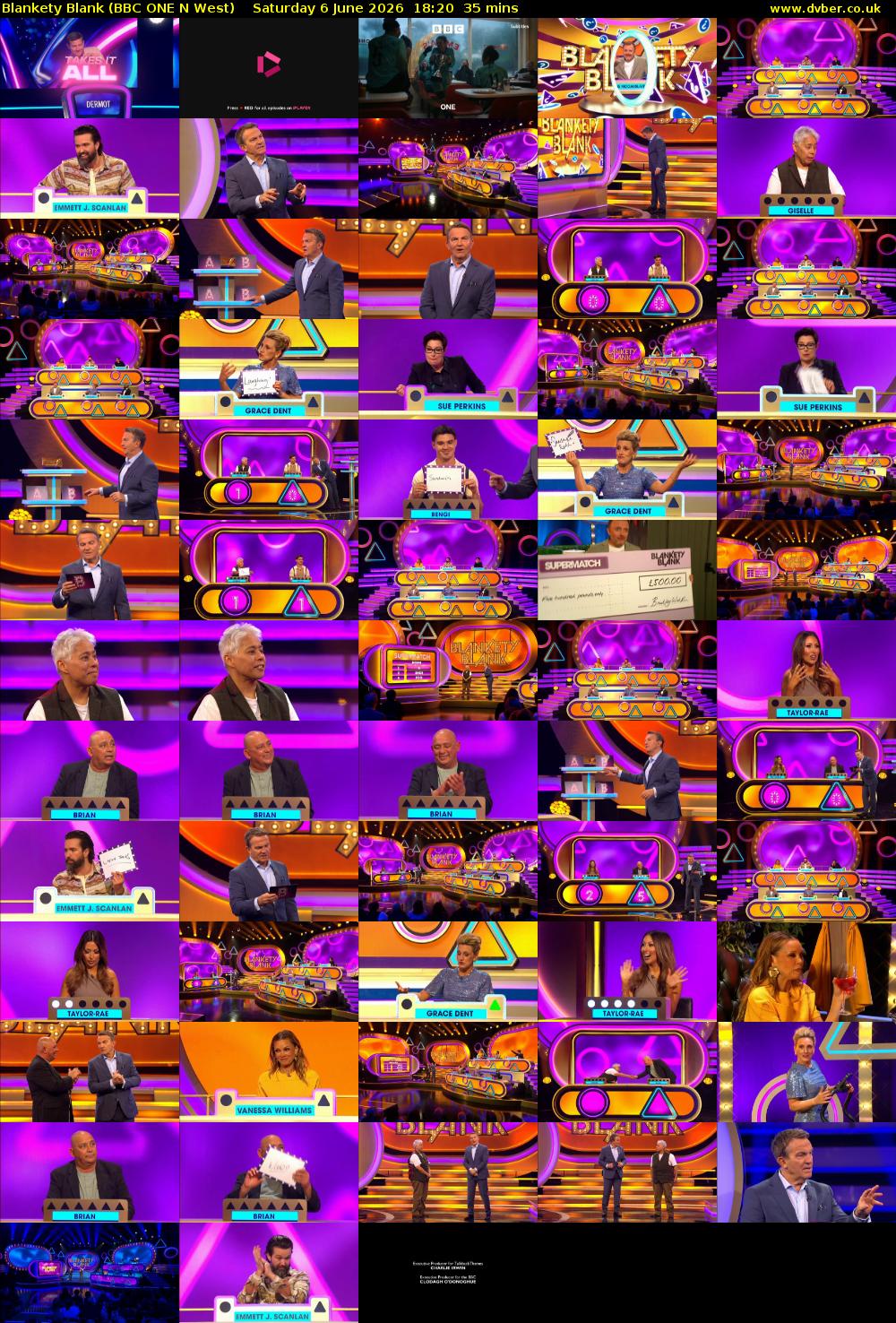 Blankety Blank (BBC ONE N West) Saturday 6 June 2026 18:20 - 18:55