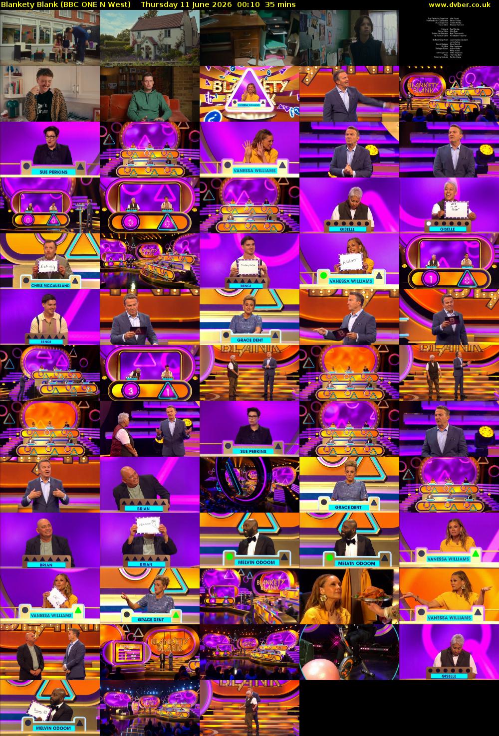Blankety Blank (BBC ONE N West) Thursday 11 June 2026 00:10 - 00:45