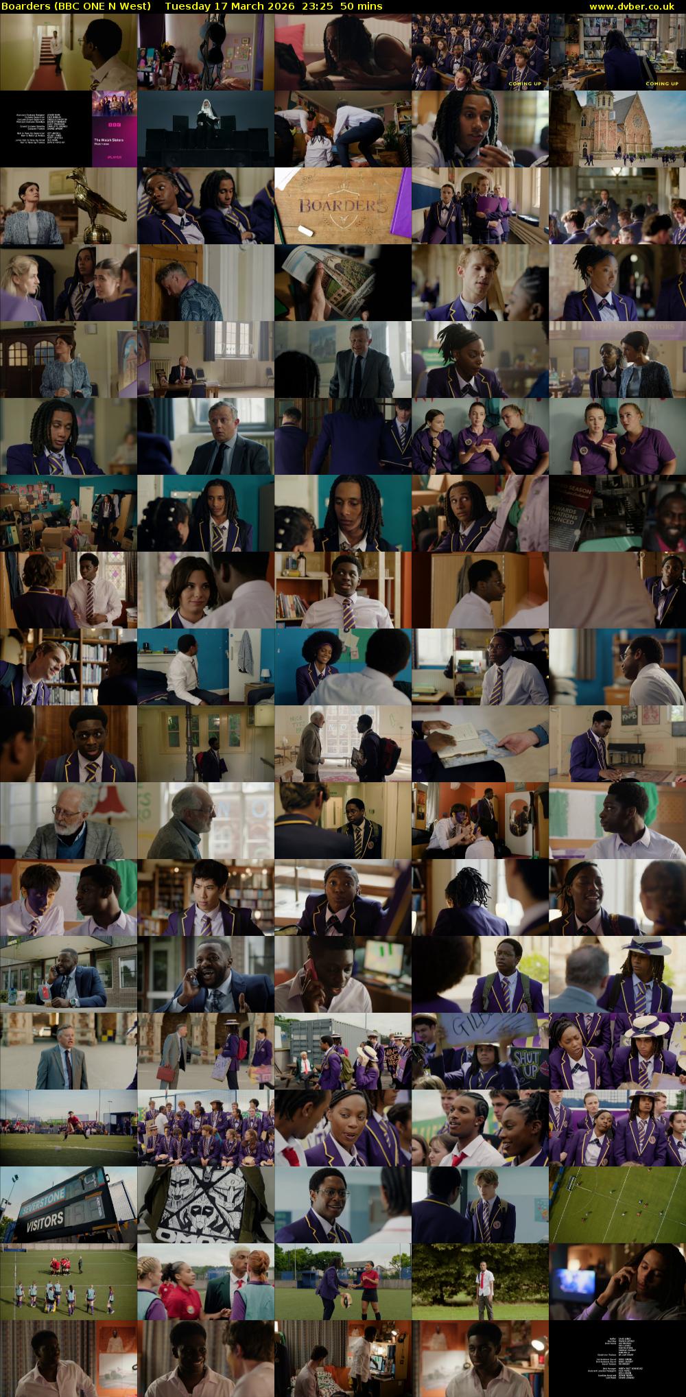 Boarders (BBC ONE N West) Tuesday 17 March 2026 23:25 - 00:15