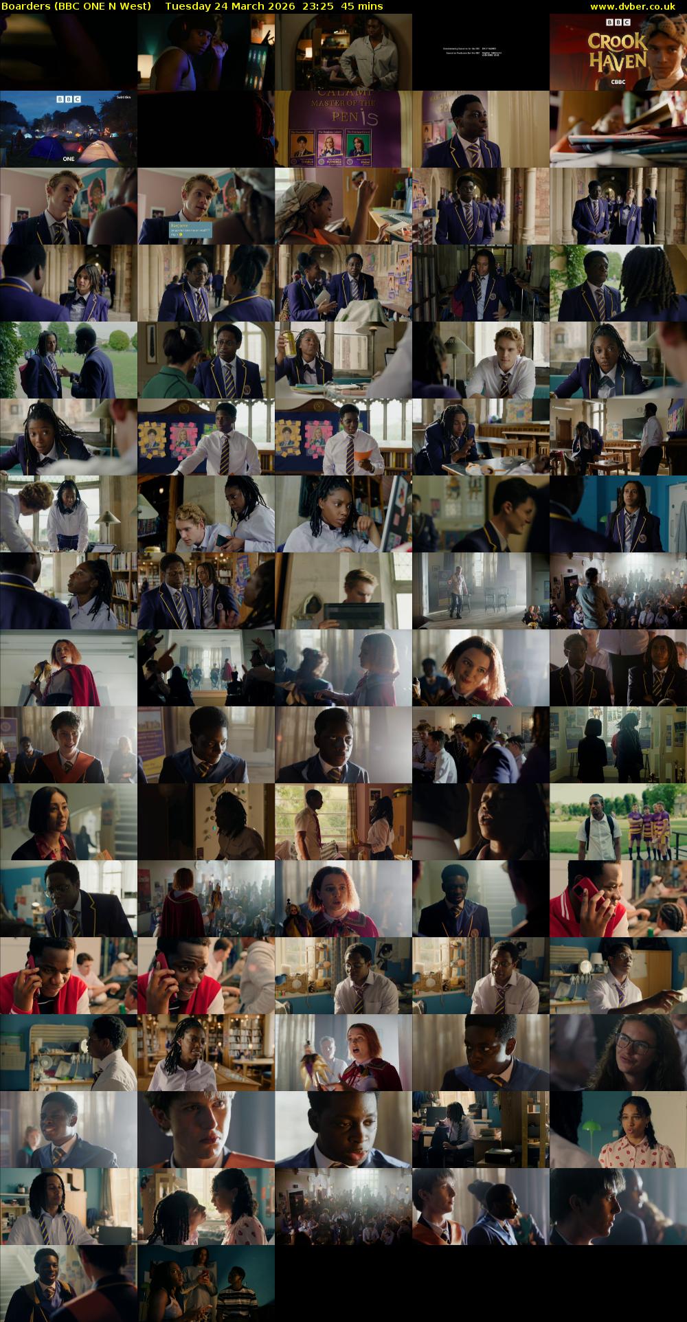 Boarders (BBC ONE N West) Tuesday 24 March 2026 23:25 - 00:10