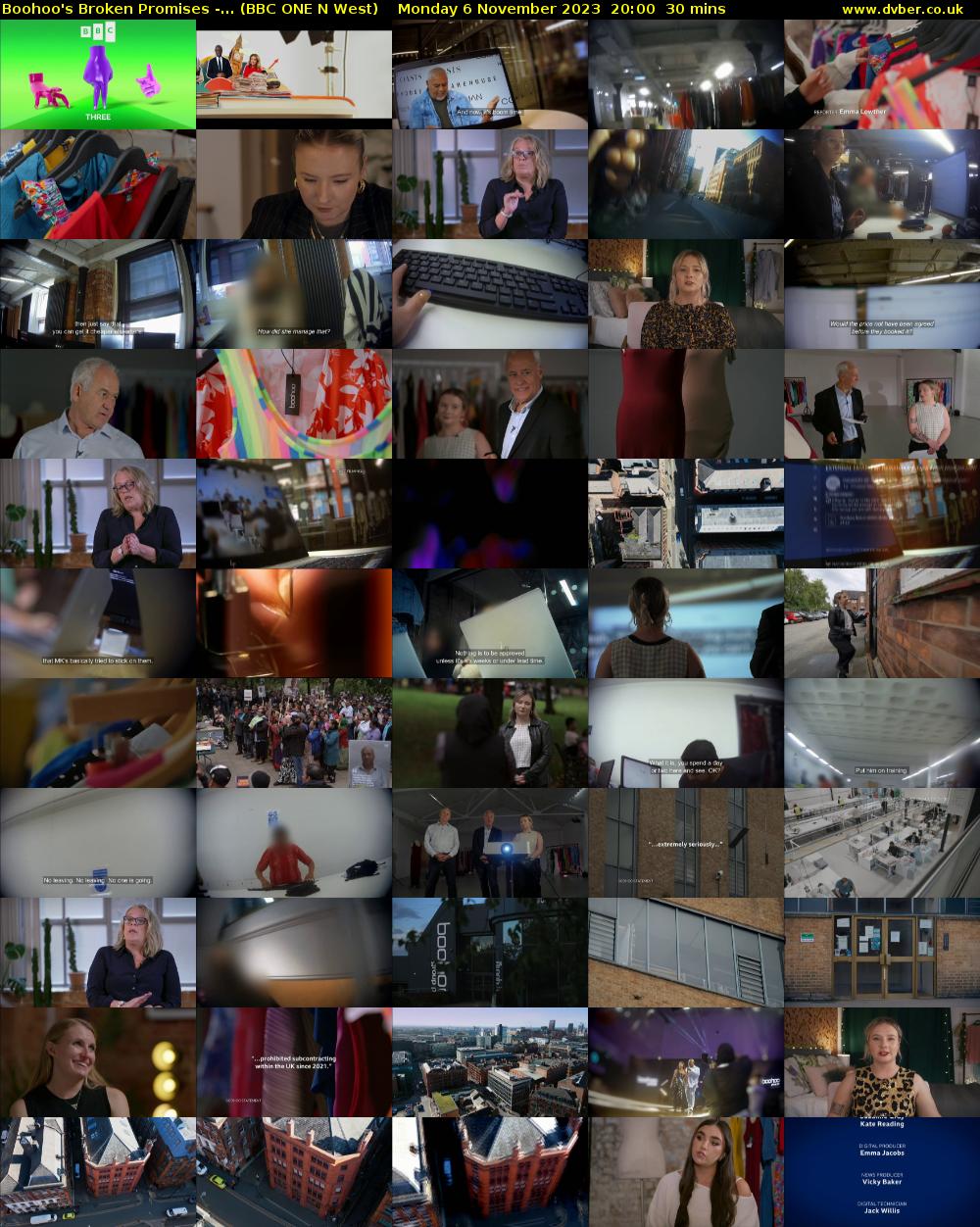 Boohoo's Broken Promises -... (BBC ONE N West) Monday 6 November 2023 20:00 - 20:30