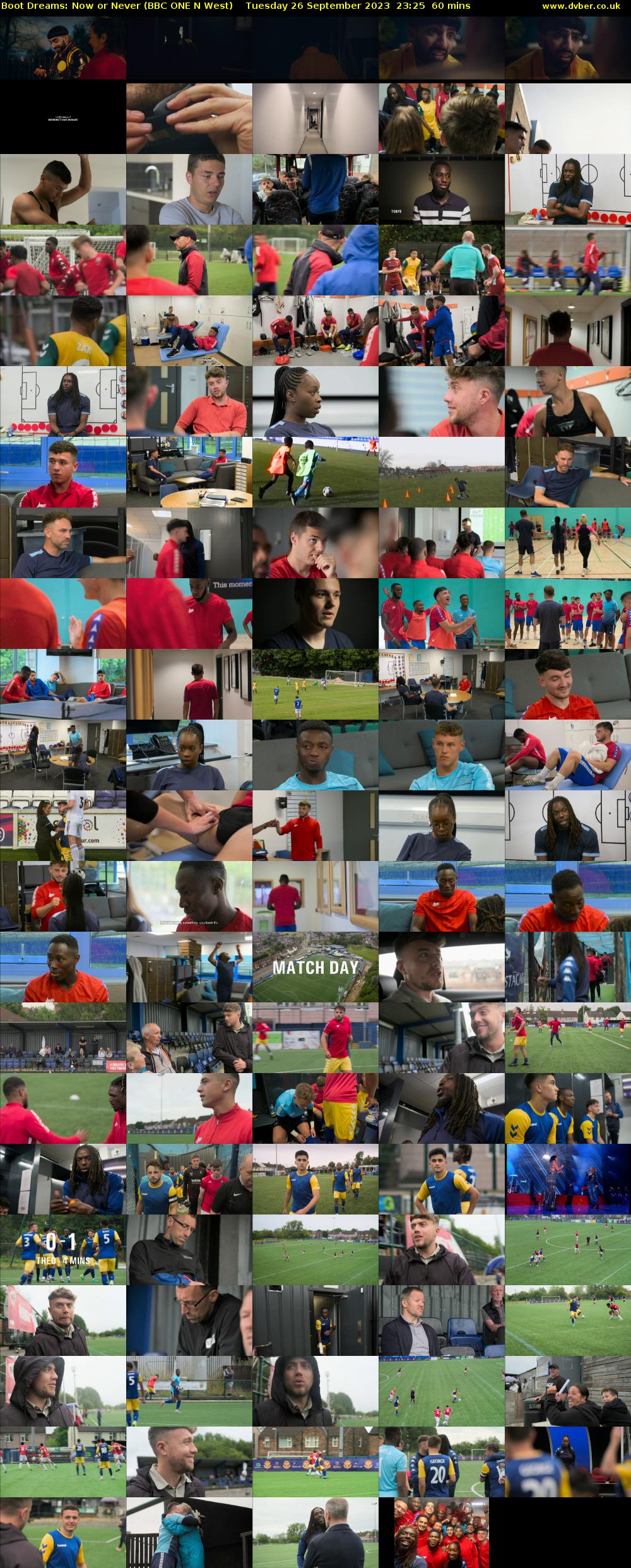 Boot Dreams: Now or Never (BBC ONE N West) Tuesday 26 September 2023 23:25 - 00:25