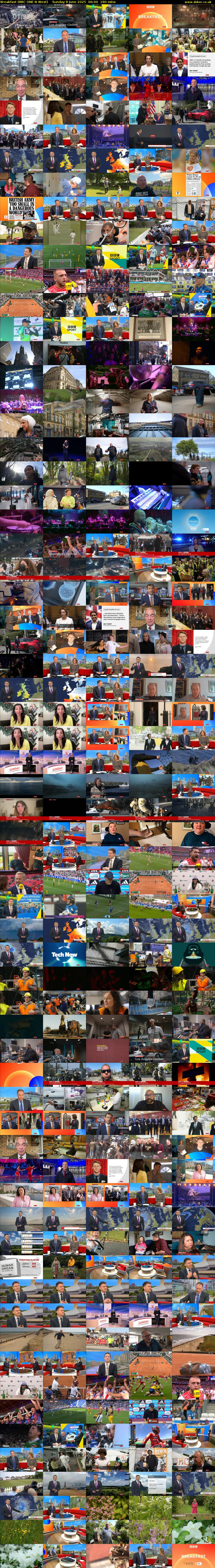 Breakfast (BBC ONE N West) Sunday 8 June 2025 06:00 - 09:00