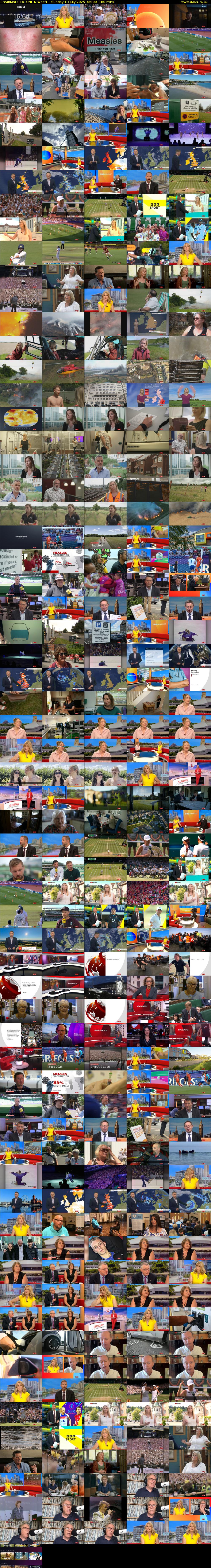 Breakfast (BBC ONE N West) Sunday 13 July 2025 06:00 - 09:00