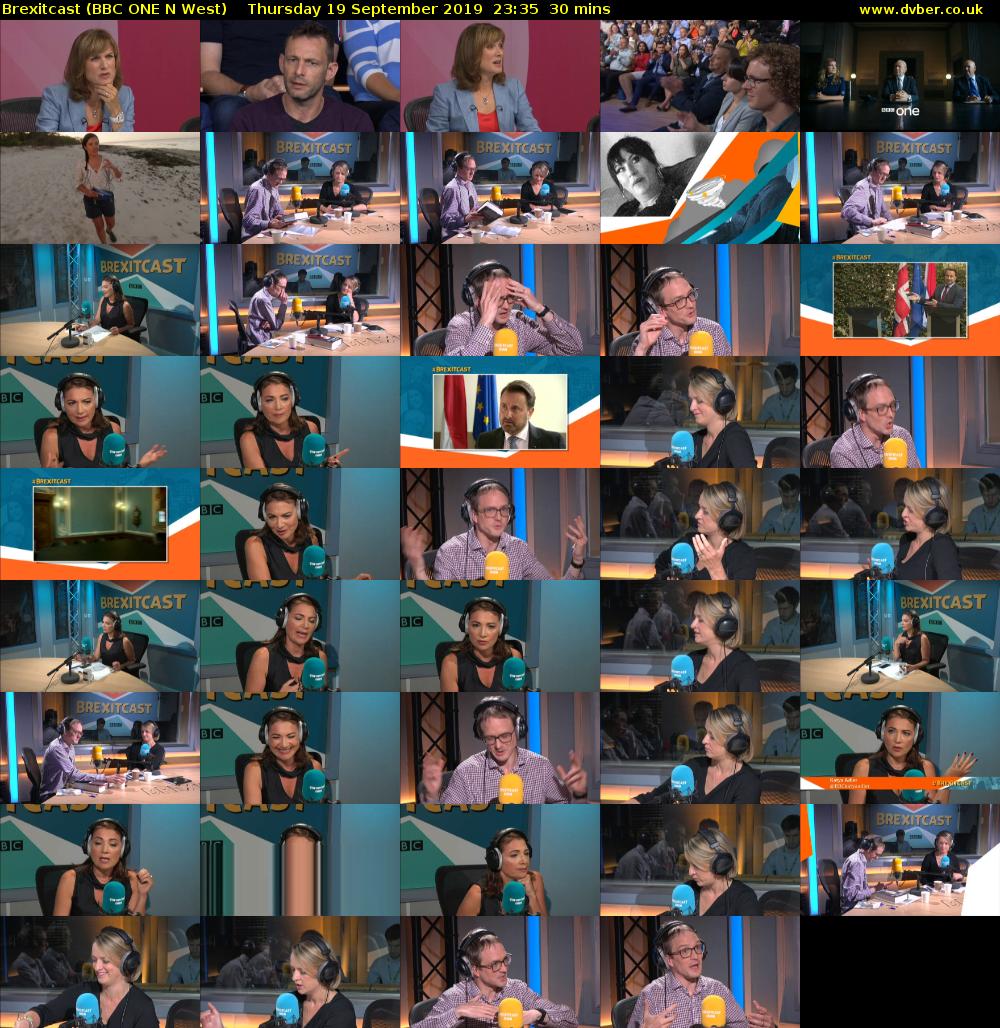 Brexitcast (BBC ONE N West) Thursday 19 September 2019 23:35 - 00:05