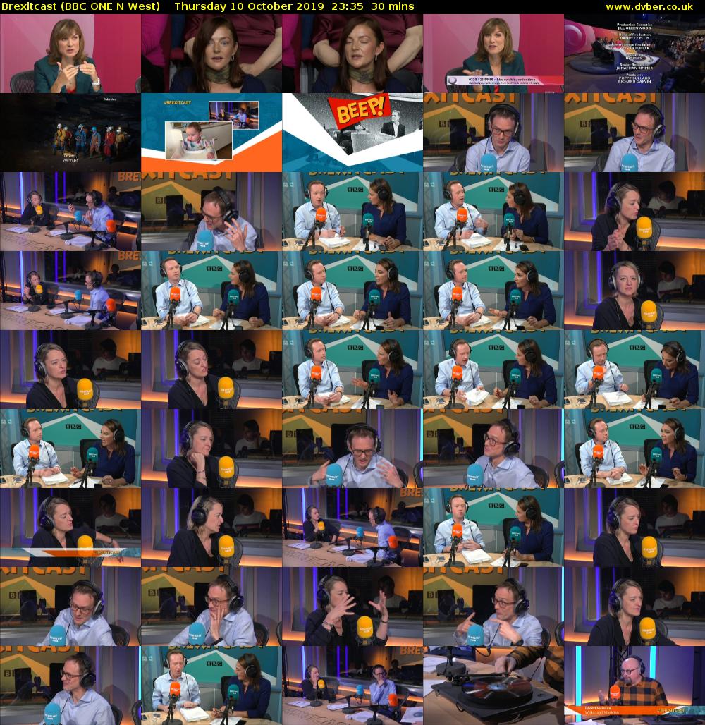 Brexitcast (BBC ONE N West) Thursday 10 October 2019 23:35 - 00:05