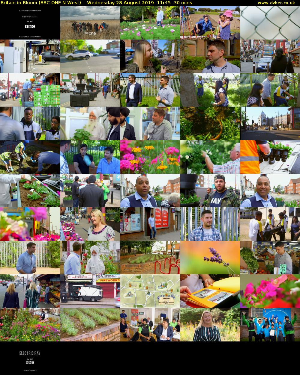 Britain in Bloom (BBC ONE N West) Wednesday 28 August 2019 11:45 - 12:15