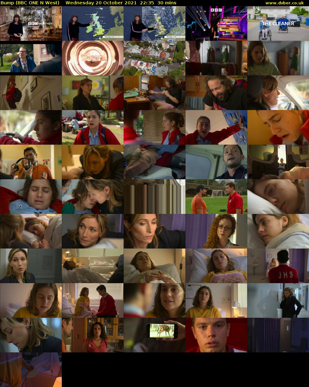 Bump (BBC ONE N West) Wednesday 20 October 2021 22:35 - 23:05