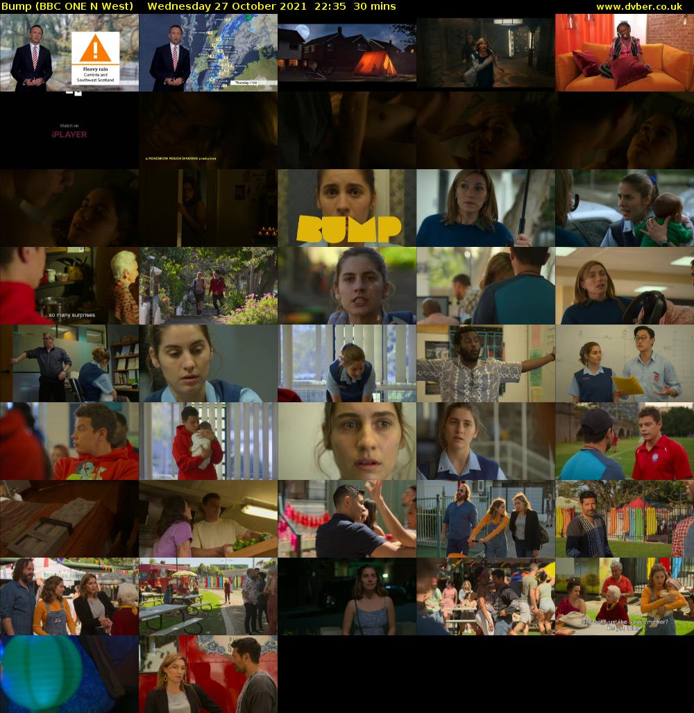 Bump (BBC ONE N West) Wednesday 27 October 2021 22:35 - 23:05