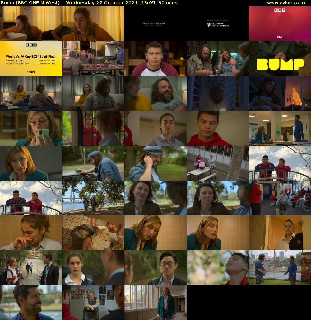 Bump (BBC ONE N West) Wednesday 27 October 2021 23:05 - 23:35