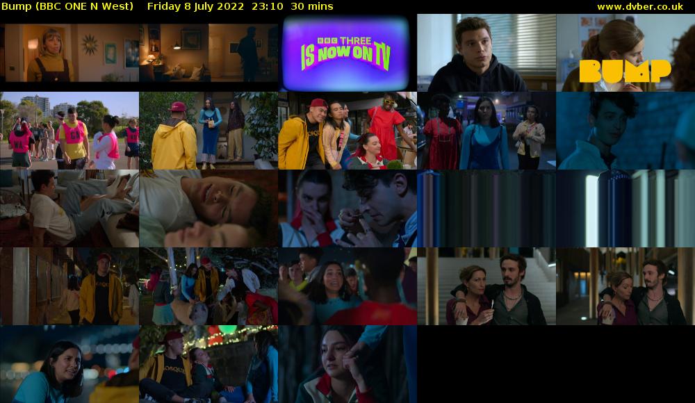 Bump (BBC ONE N West) Friday 8 July 2022 23:10 - 23:40