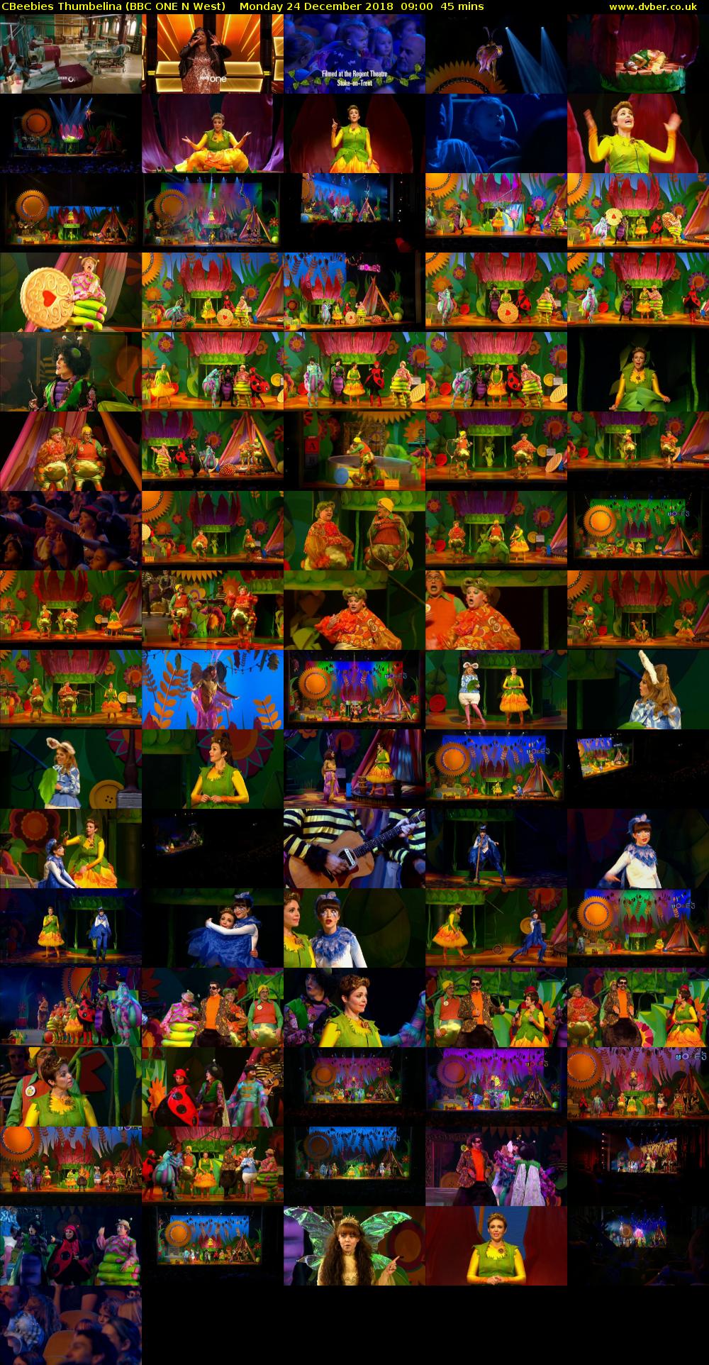 CBeebies Thumbelina (BBC ONE N West) Monday 24 December 2018 09:00 - 09:45