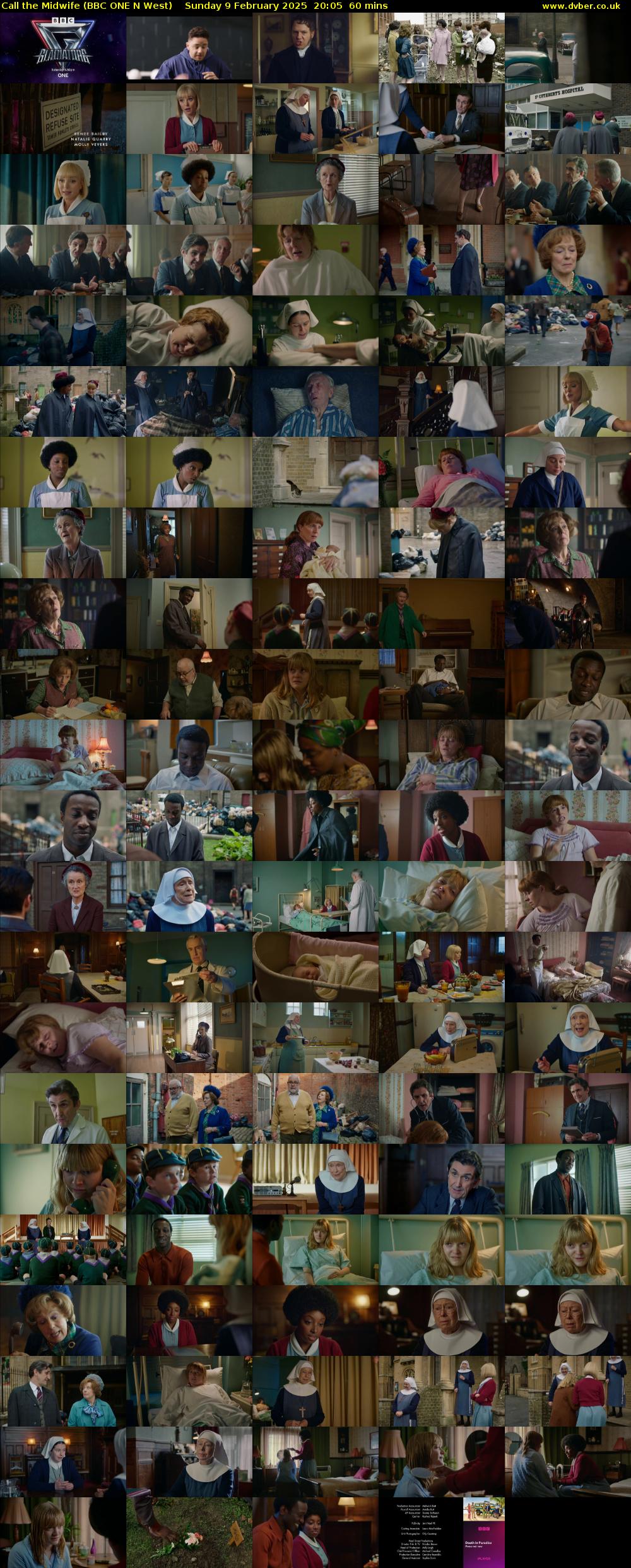 Call the Midwife (BBC ONE N West) Sunday 9 February 2025 20:05 - 21:05