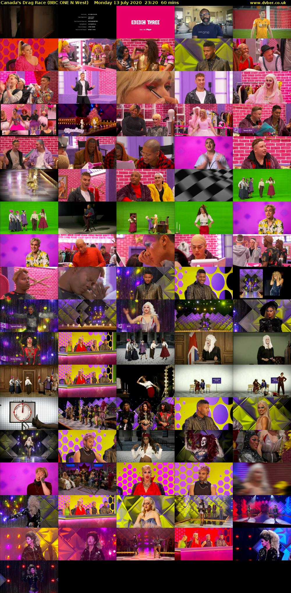 Canada's Drag Race (BBC ONE N West) Monday 13 July 2020 23:20 - 00:20