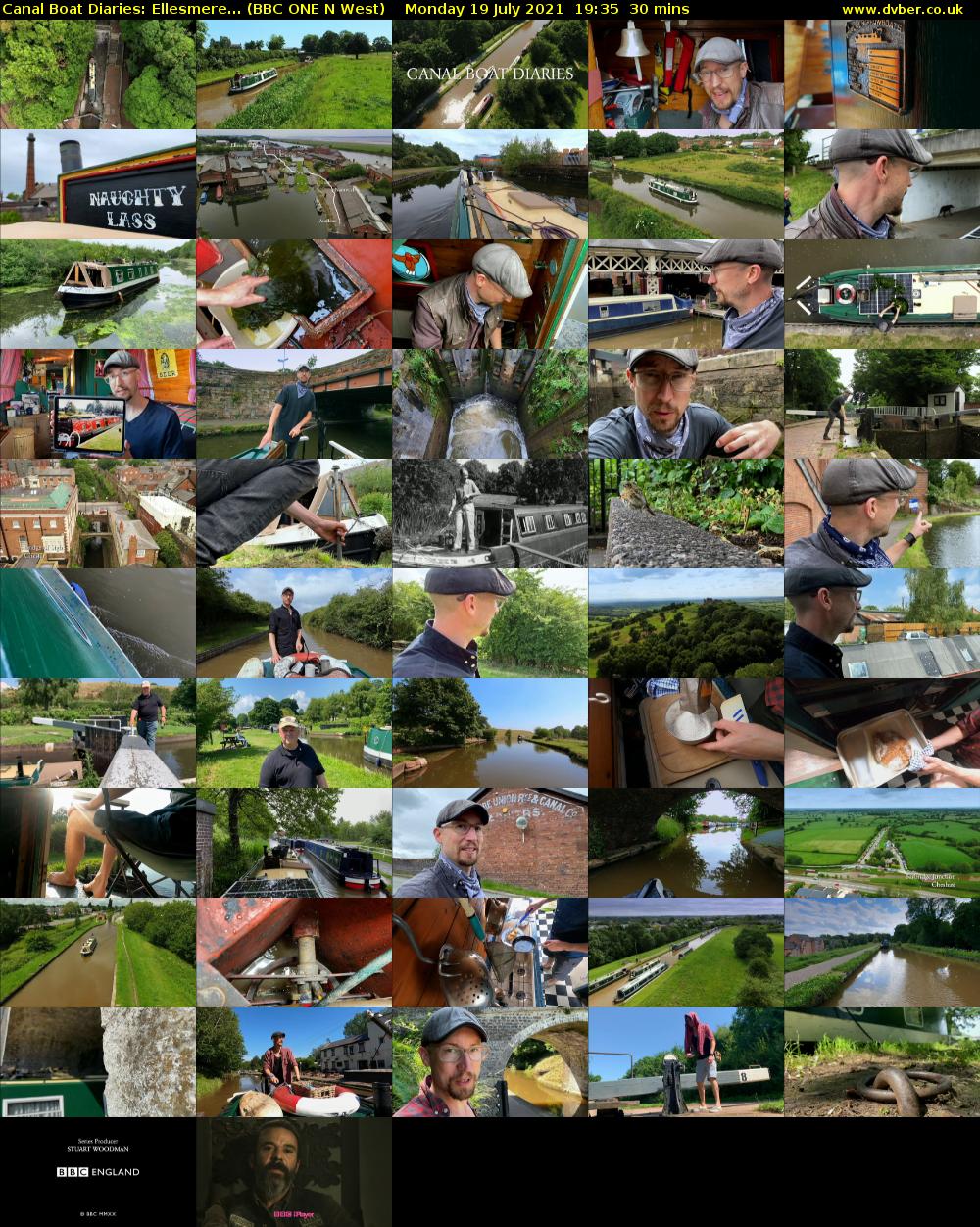 Canal Boat Diaries: Ellesmere... (BBC ONE N West) Monday 19 July 2021 19:35 - 20:05