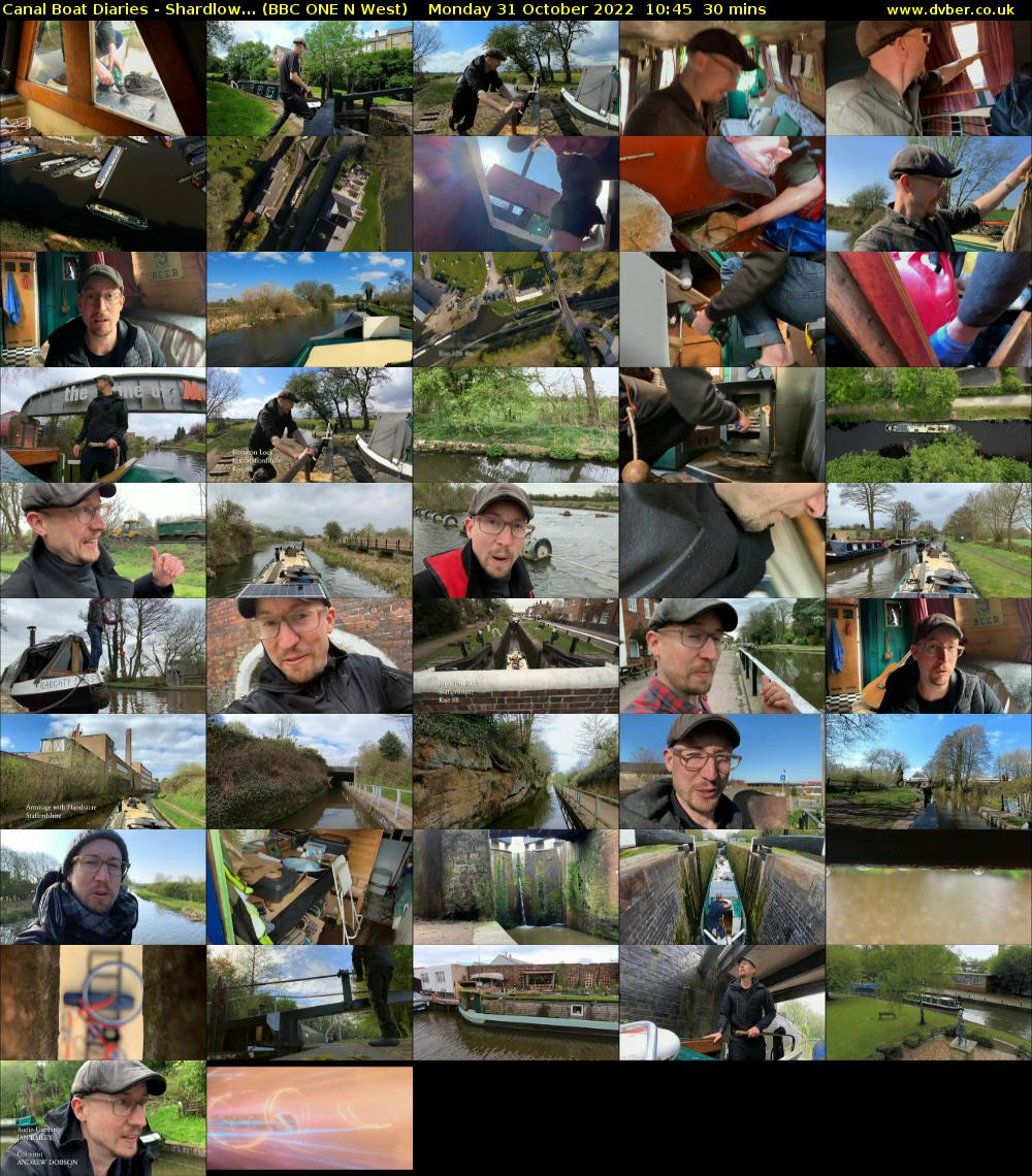 Canal Boat Diaries - Shardlow... (BBC ONE N West) Monday 31 October 2022 10:45 - 11:15