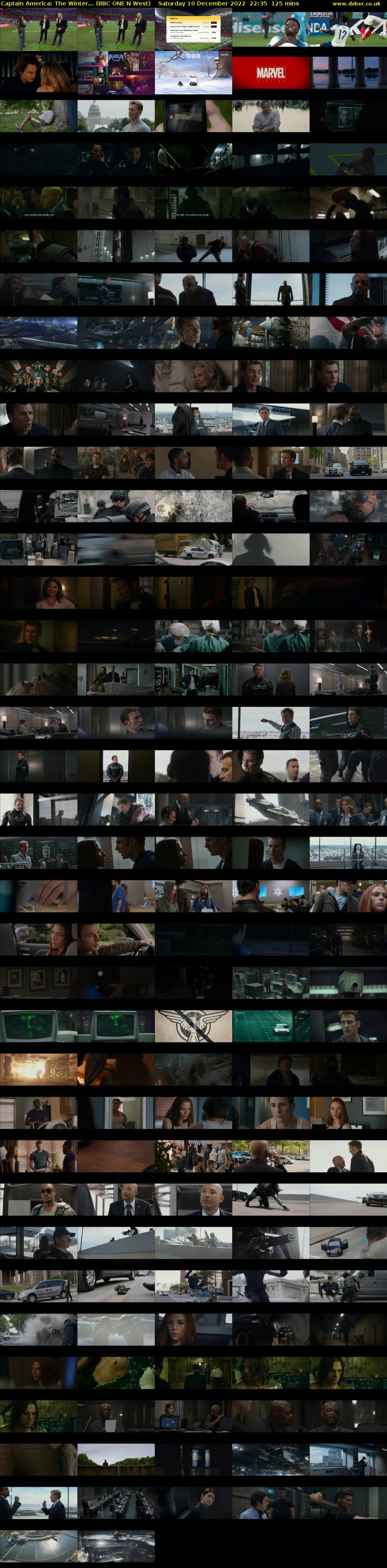 Captain America: The Winter... (BBC ONE N West) Saturday 10 December 2022 22:35 - 00:40